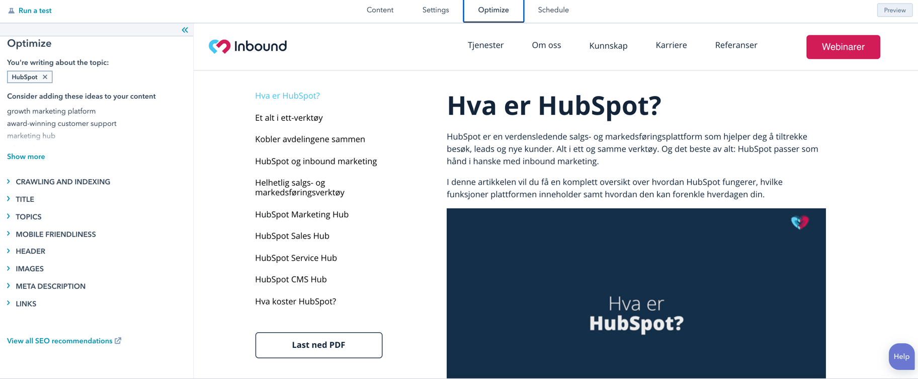 SEO-optimalisering
