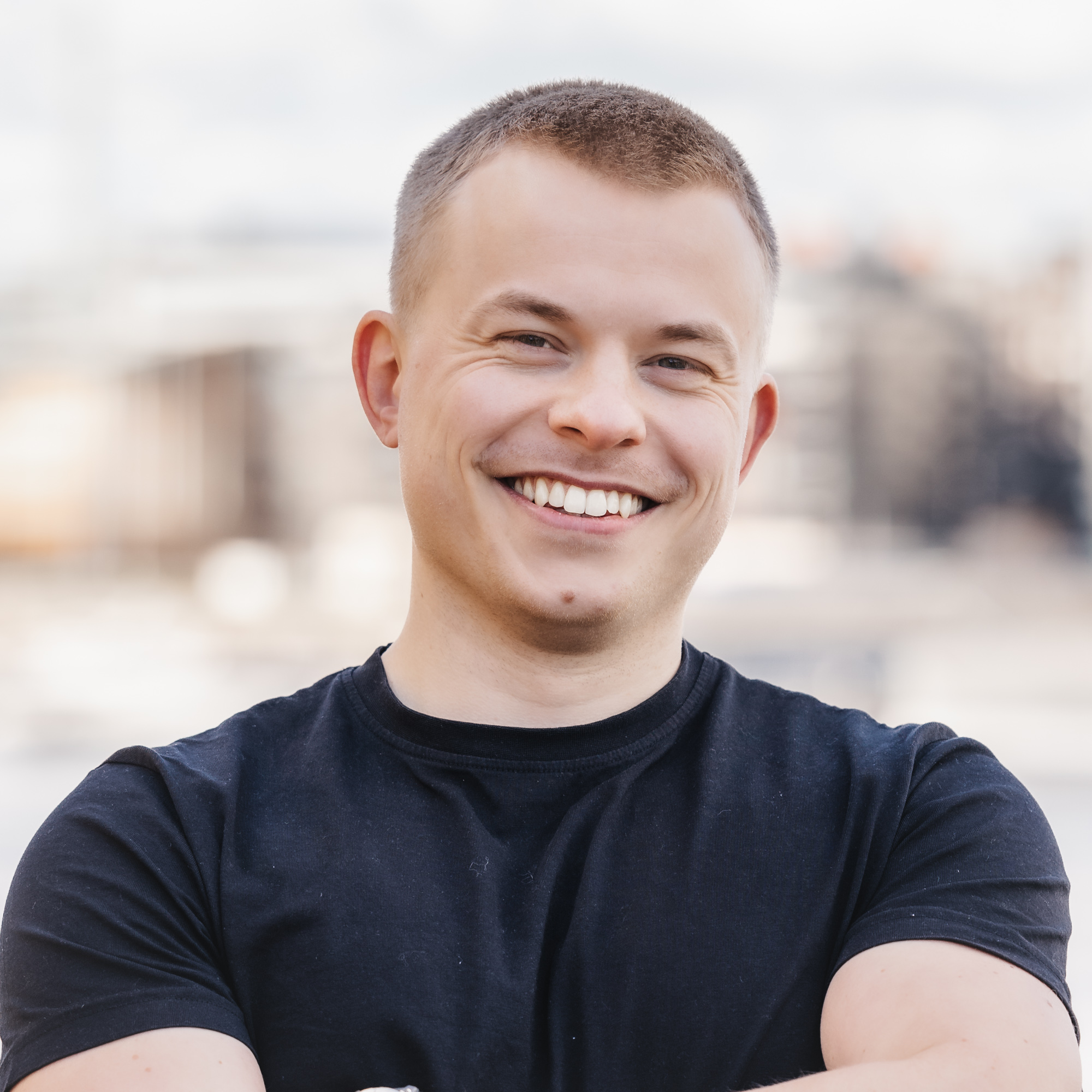 Andreas portrett, videoprodusent og studioansvarlig